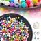 500pcs Round Silicone Loose Beads for DIY Craft Jewelry Making